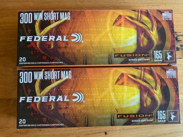 Federal Fusion .300 WSM 165 gr 2 boxes