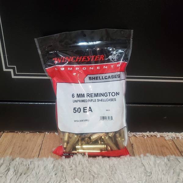 Winchester 6mm Remington Brass