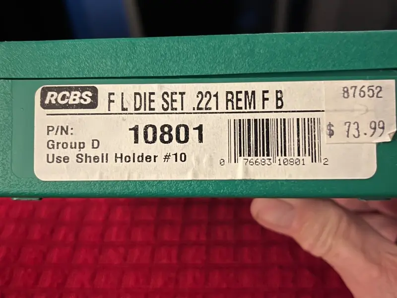 221 Fireball reloading dies and trimmer.